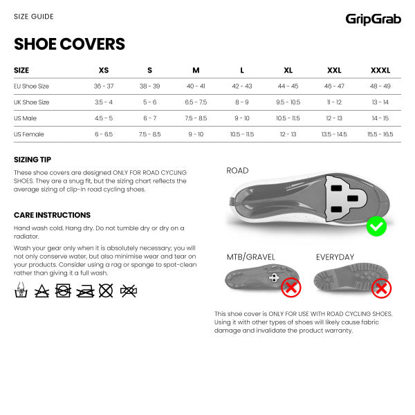 GripGrab PACR Waterproof Road Shoe Covers - kengänsuoja maantiekengille