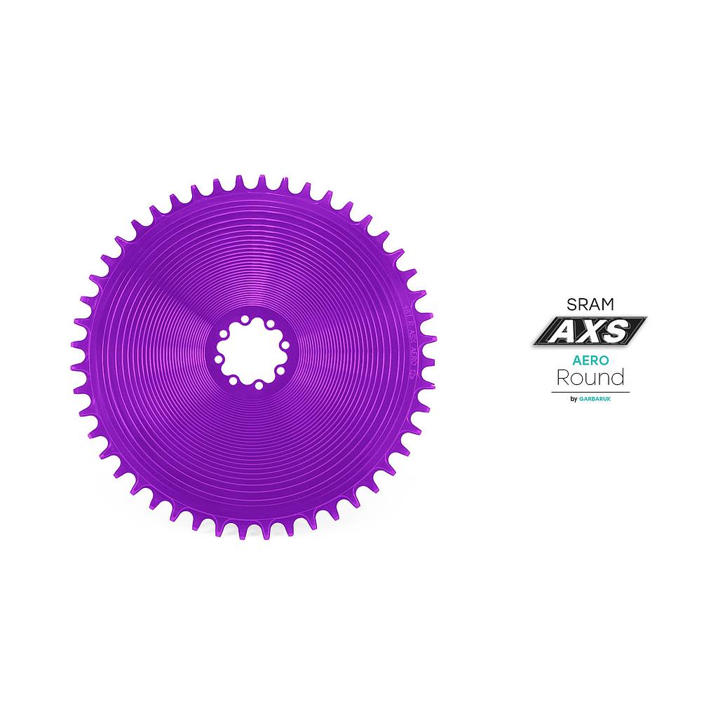 Garbaruk DM AERO chainring for SRAM 8-bolt - pyöreä eturatas