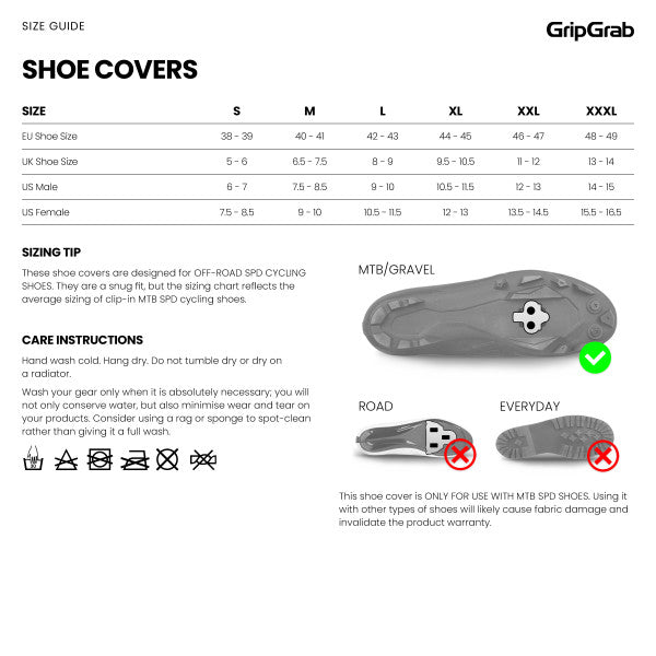 GripGrab Explorer Waterproof Gravel Shoe Covers - kengänsuoja gravel- ja mtb-kengille