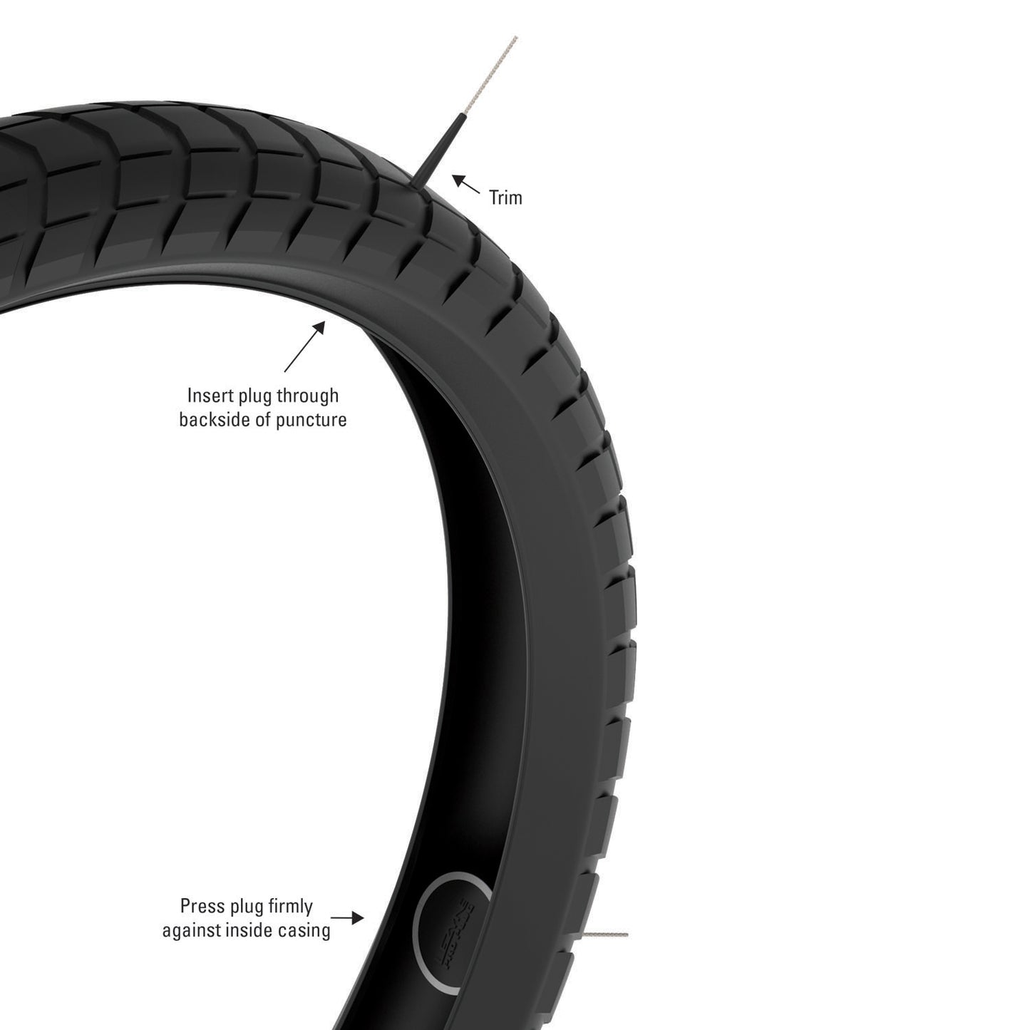 Lezyne sienitulpat tubeless-paikka