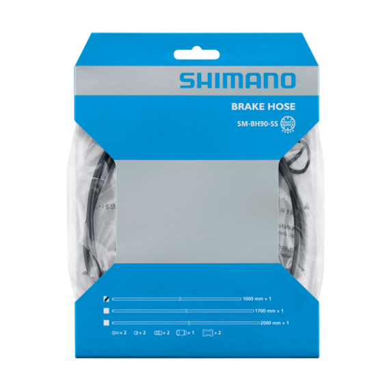 SHIMANO Brake Hose SM-BH90-SS Straight 1700 mm Black