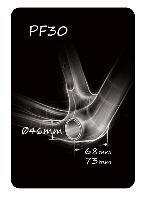 Token PF30 vevfäste - Shimano 24 mm vevar
