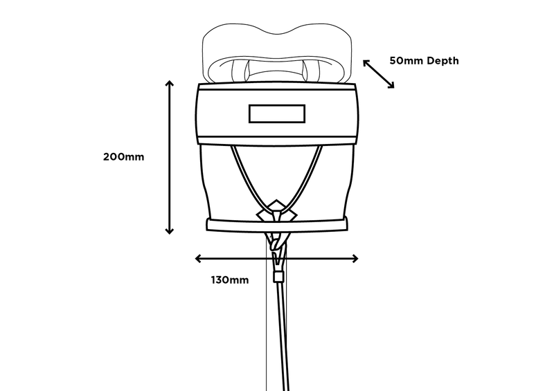 Restrap City Sadelbag Small - hopfällbar cykelsadelväska (1,2 L)