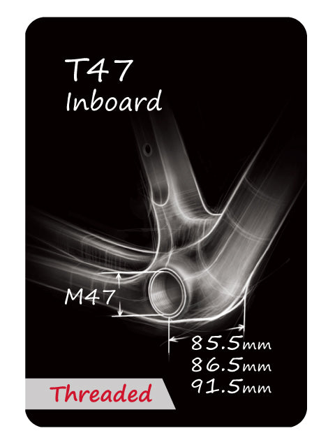 Tokennav för T47 Inboard - SRAM DUB vevar