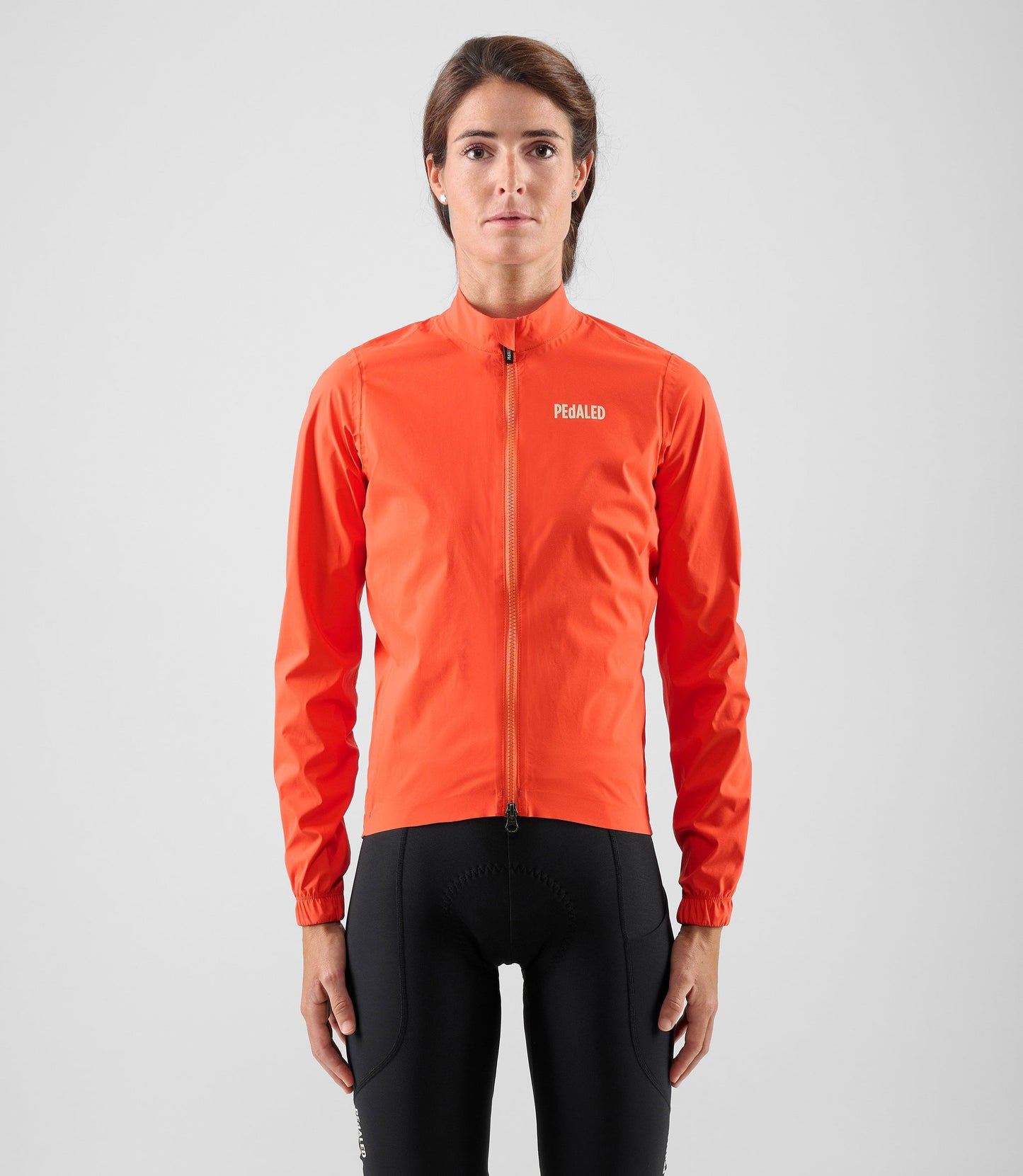 PEdALED Element Women's Waterproof Jacket Orange - naisten vedenpitävä pyöräilytakki