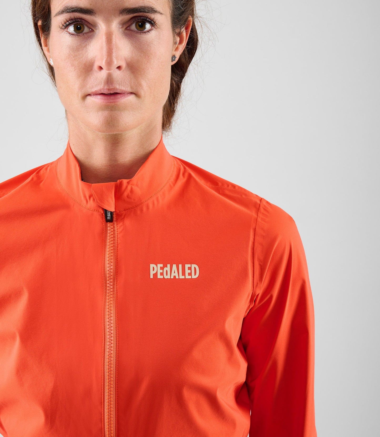 PEdALED Element Women's Waterproof Jacket Orange - naisten vedenpitävä pyöräilytakki