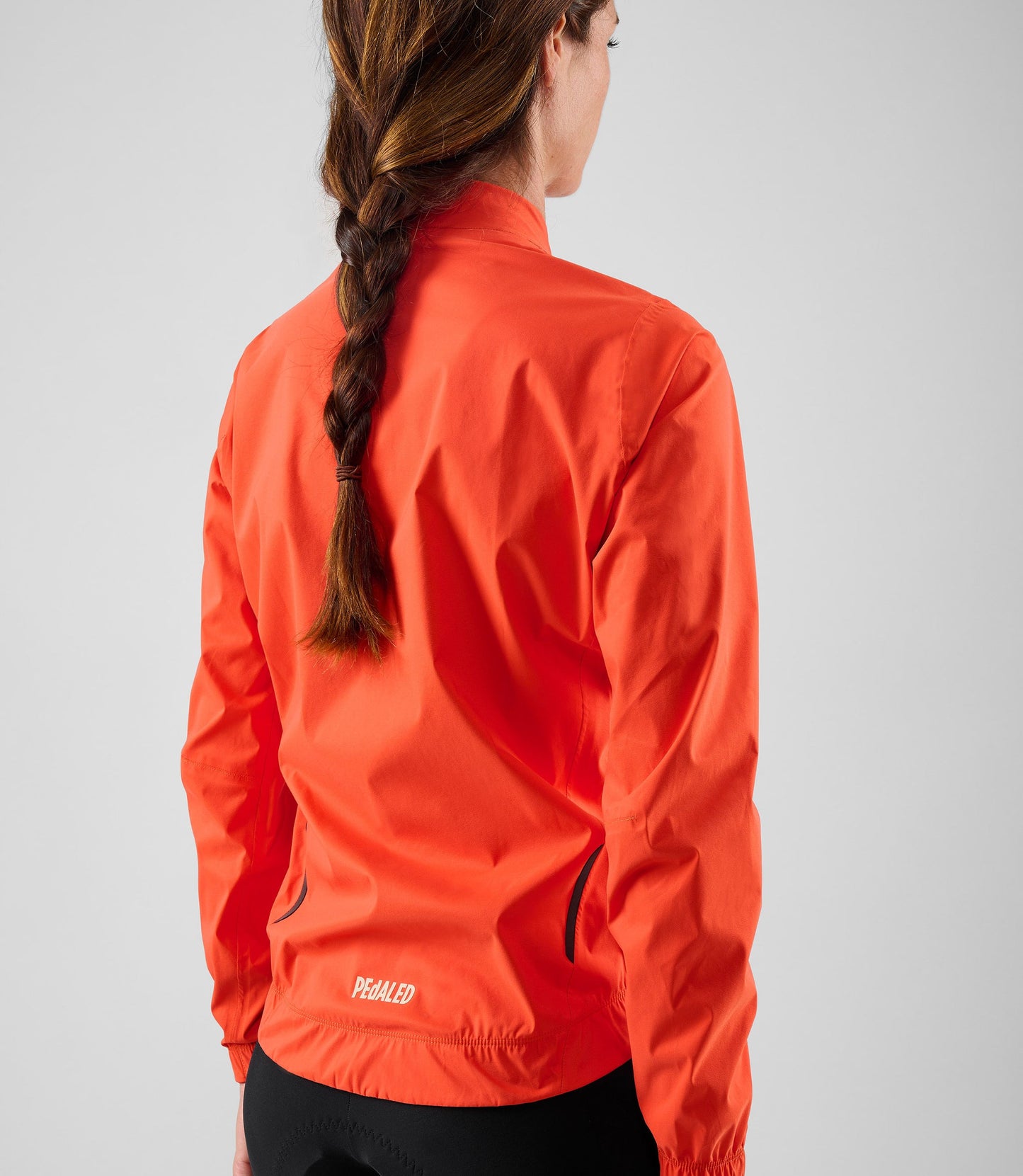 PEdALED Element Women's Waterproof Jacket Orange - naisten vedenpitävä pyöräilytakki
