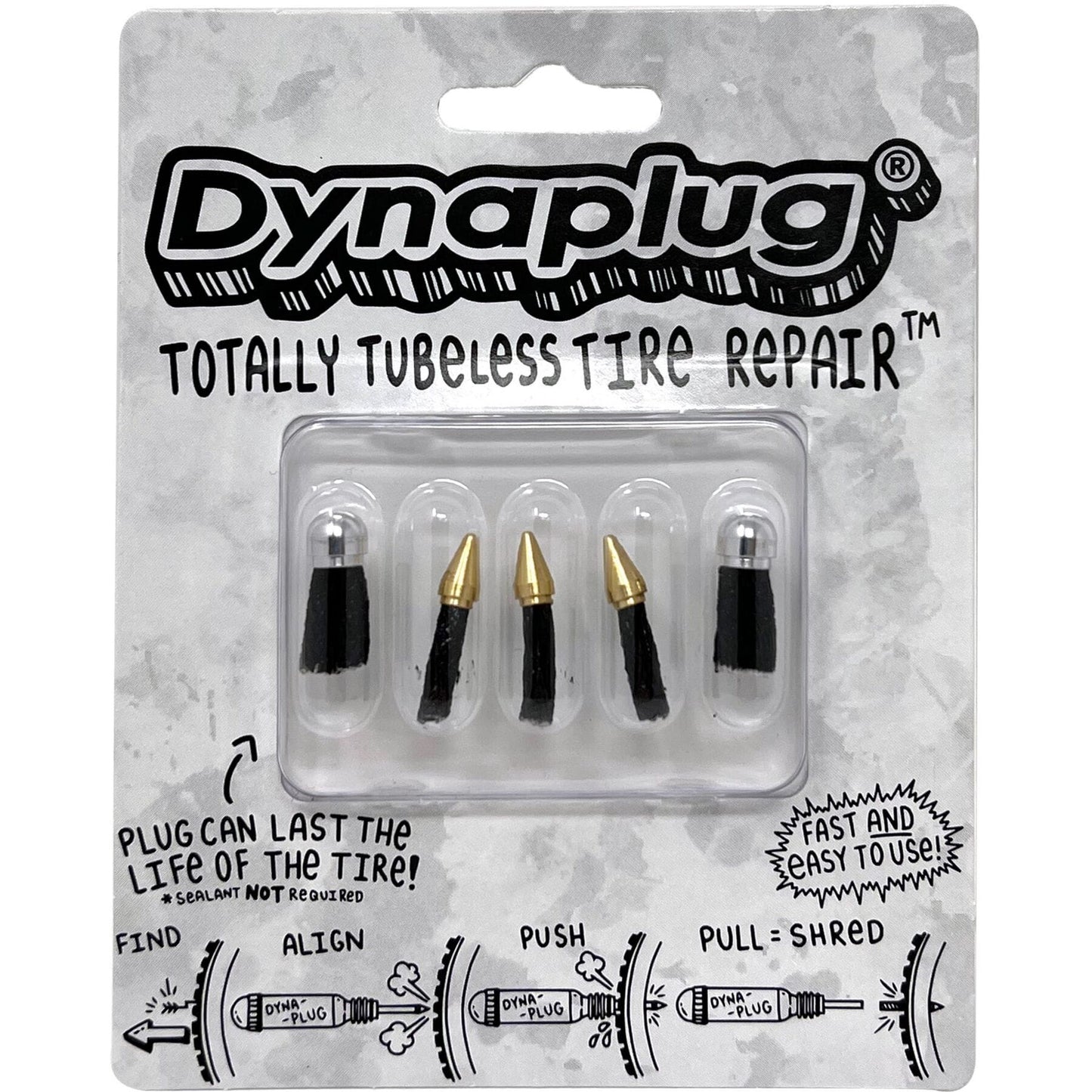 Dynaplug Plug Pack, 3 x Soft Nose and 2 x Mega plugs - täyttösetti Dynaplug työkalulle