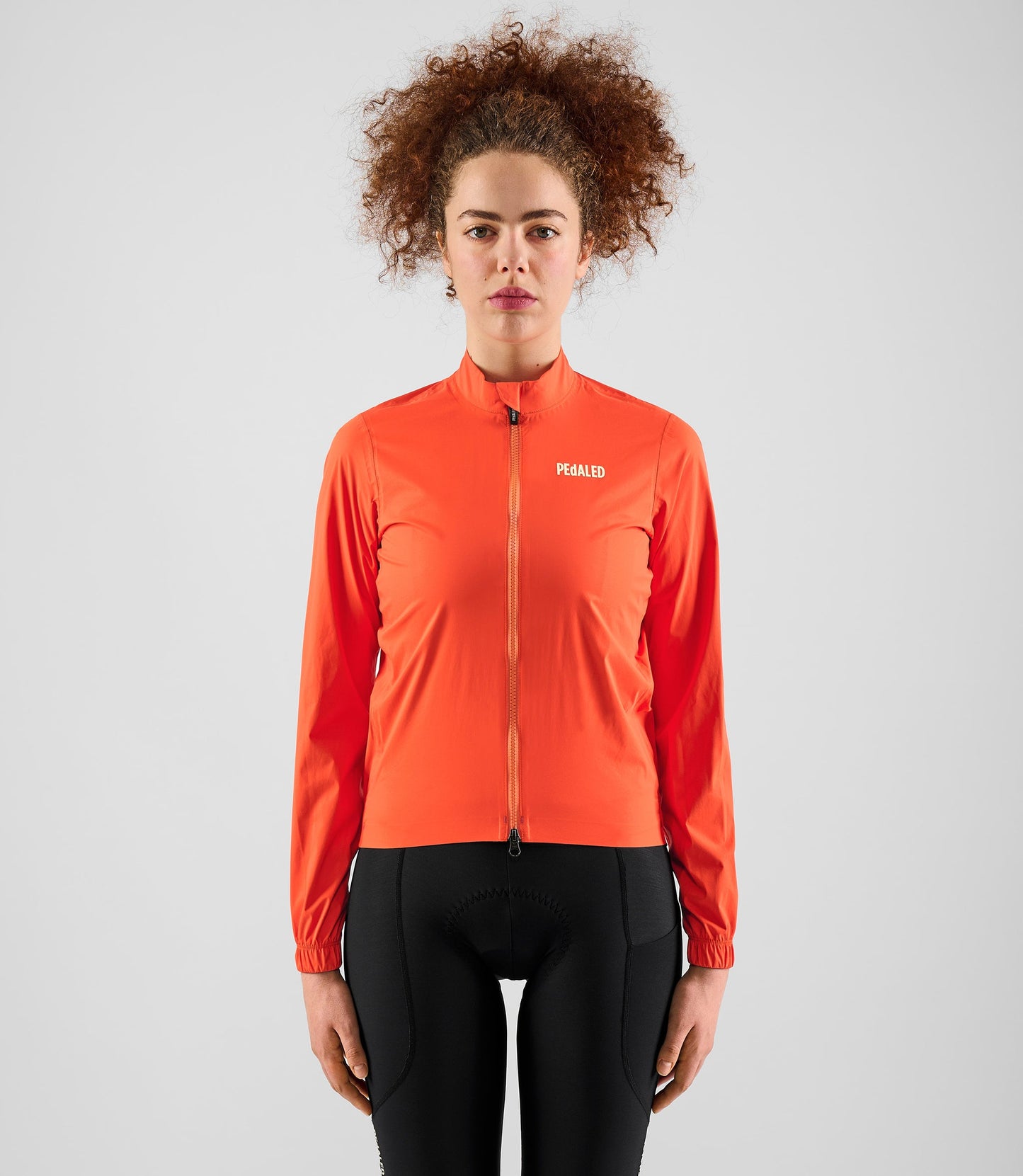 PEdALED Element Women's Waterproof Jacket Orange - naisten vedenpitävä pyöräilytakki