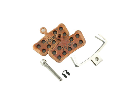 SRAM Disc brake pad Set for Trail/Guide/G2 Metal sintered pad, Powerful Steel plate 1 set (2 pads) - jarrupalat