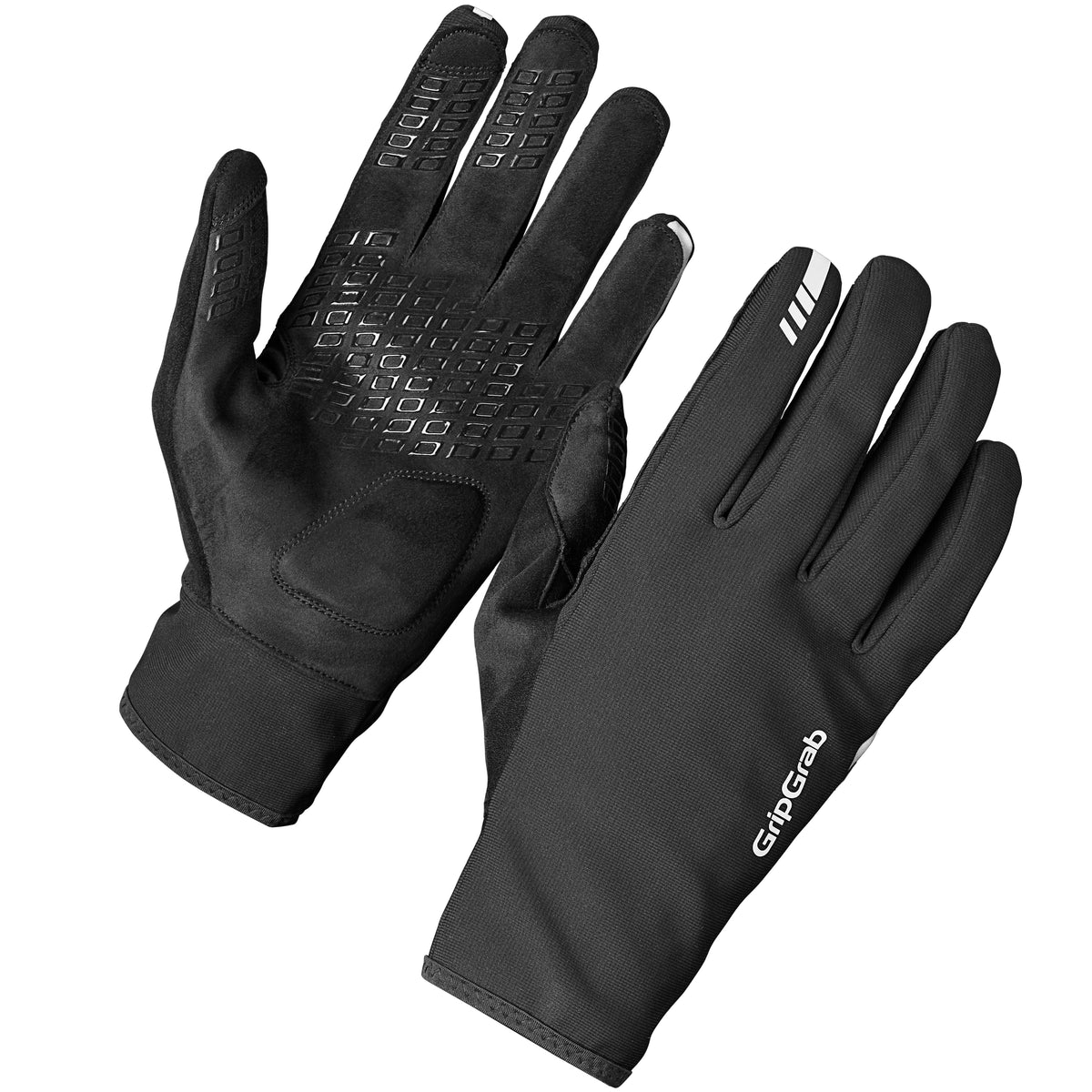 GripGrab PACR Windproof Spring-Autumn Gloves - mustat kolean kelin hanskat