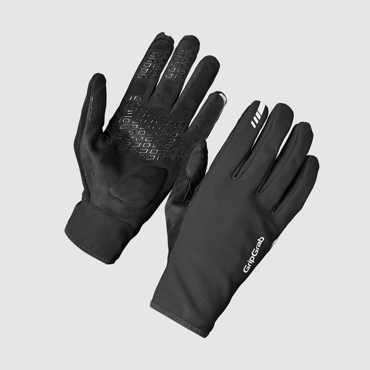 GripGrab PACR Windproof Spring-Autumn Gloves - mustat kolean kelin hanskat