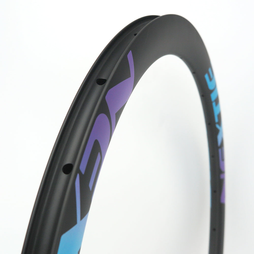 NXT40CGX 700C" 40mm korkea Gravel hiilikuitukehä tubeless