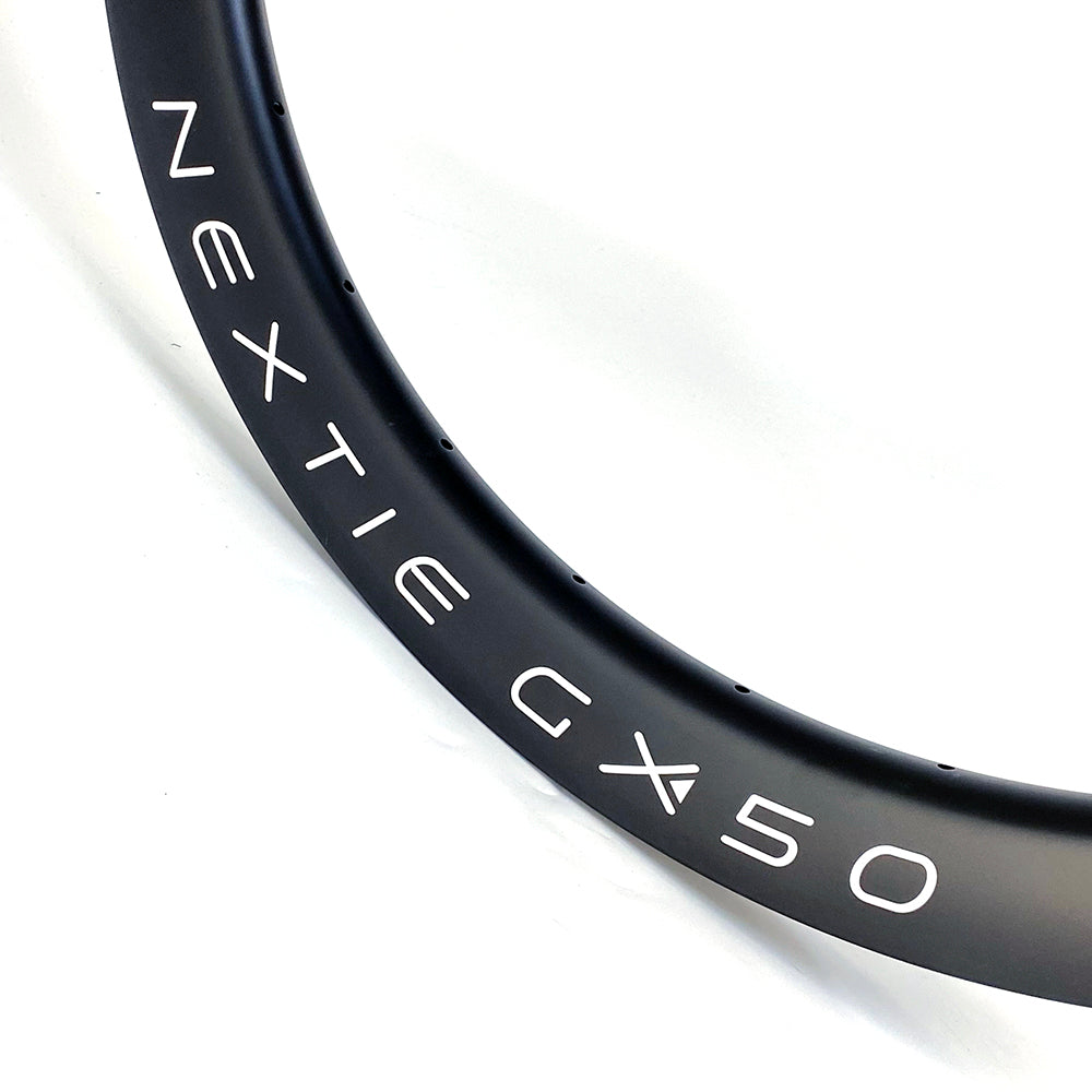 NXT50GX Premium 700C" 50mm korkea Gravel hiilikuitukehä tubeless