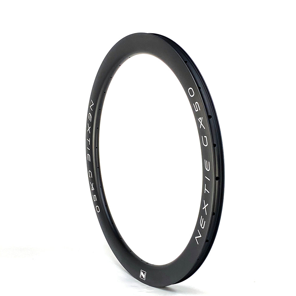 NXT50GX Premium 700C" 50mm korkea Gravel hiilikuitukehä tubeless