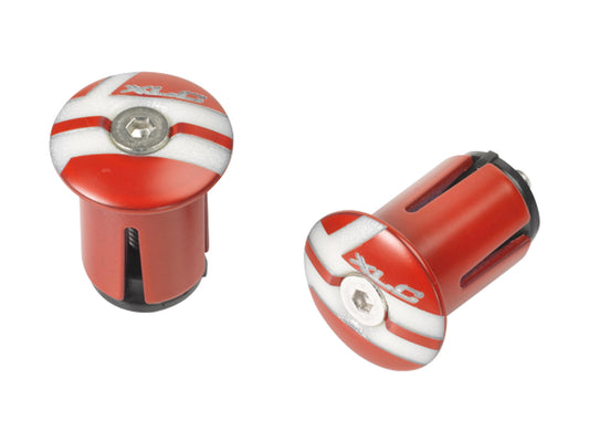 XLC Bar end plugs GR-X02 - punainen lukittava tangon päätytulppa