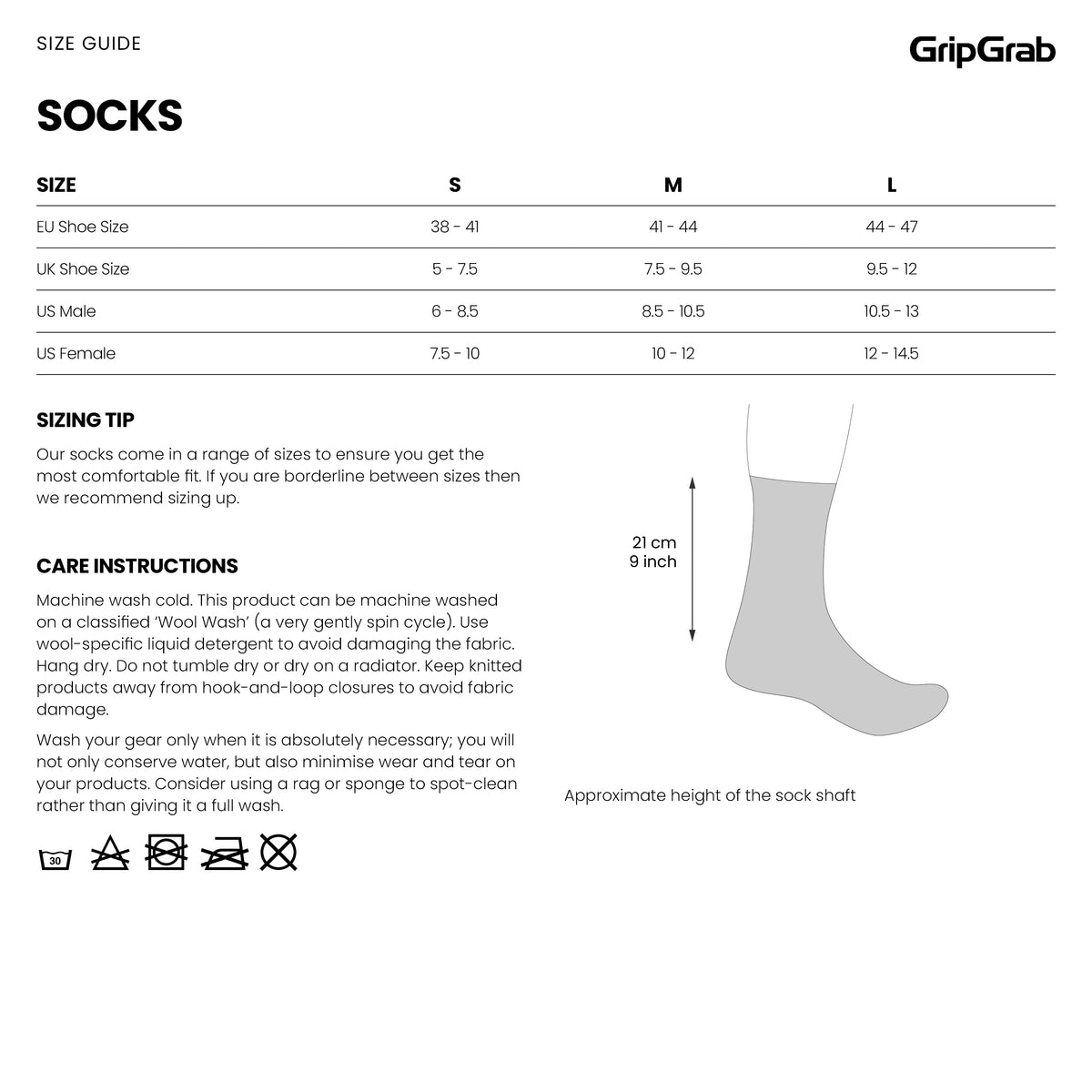 GripGrab Alpine Merino High Cut Winter Socks - pitkävartiset merinosukat