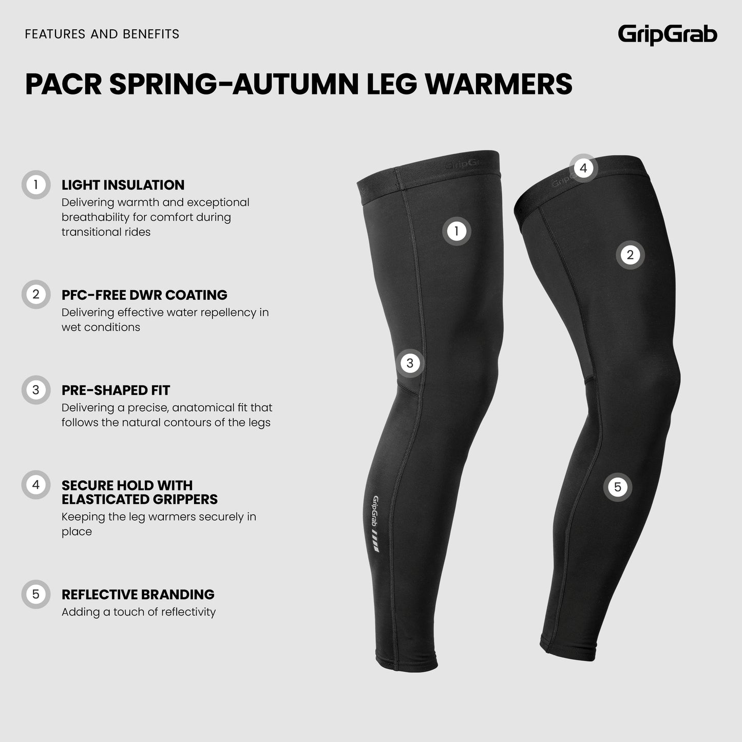 GripGrab PACR Spring-Autumn Leg Warmers - irtolahkeet