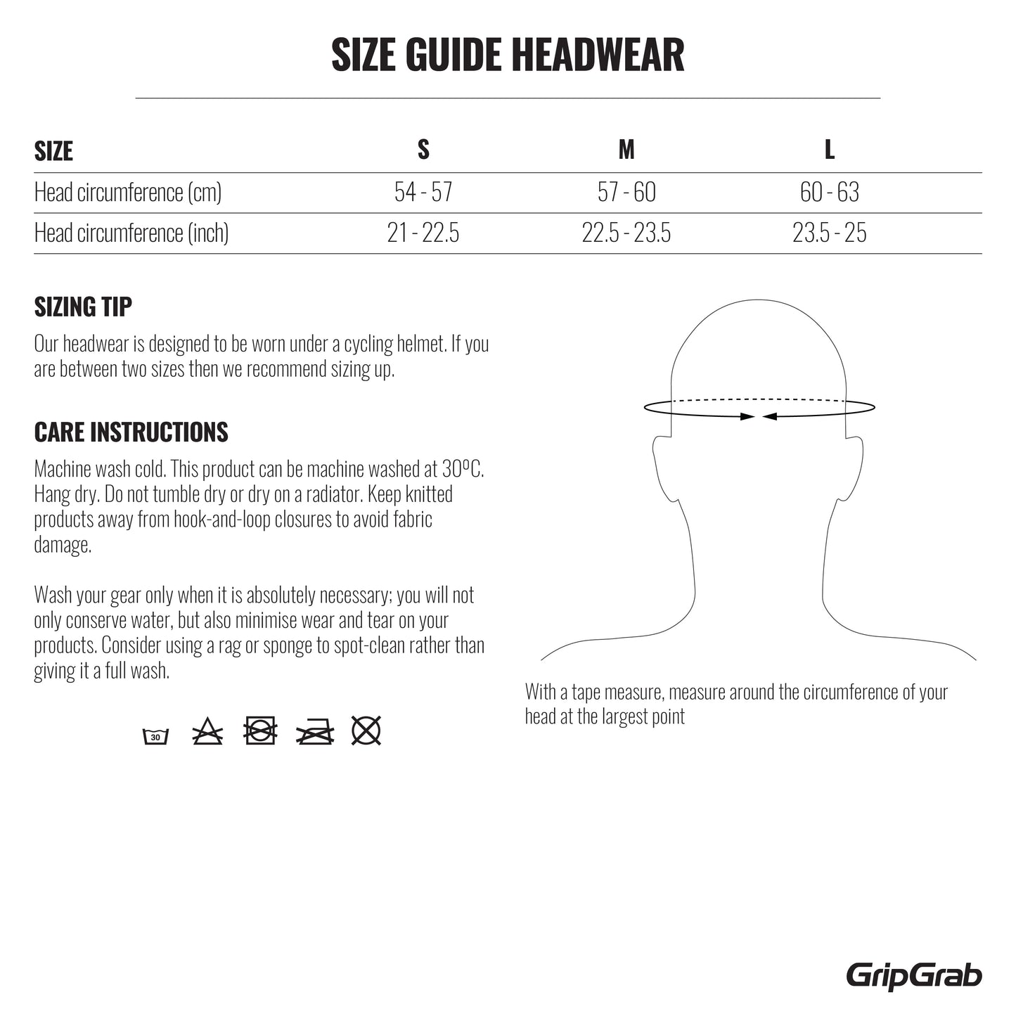 GripGrab Aviator Windproof Deep Winter Skull Cap - talvihattu pyöräilyyn