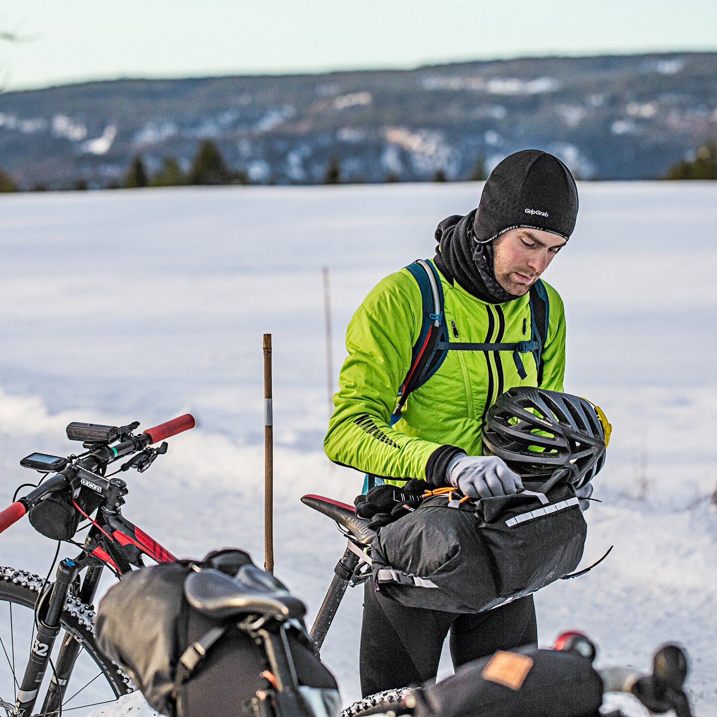 GripGrab Aviator Windproof Deep Winter Skull Cap - talvihattu pyöräilyyn