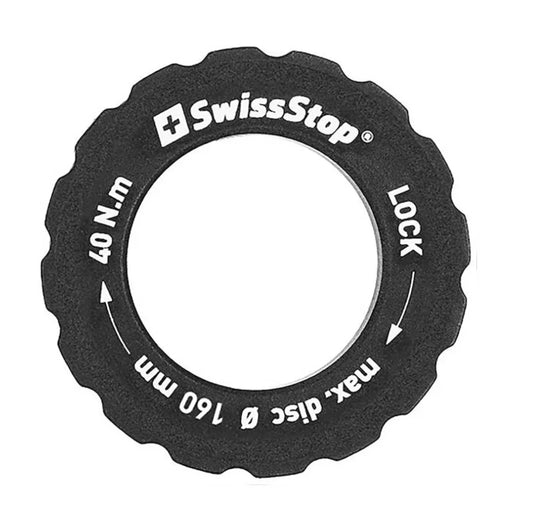 SwissStop CENTERLOCK LOCKRING - jarrulevyn lukkorengas maks. 160 mm levylle