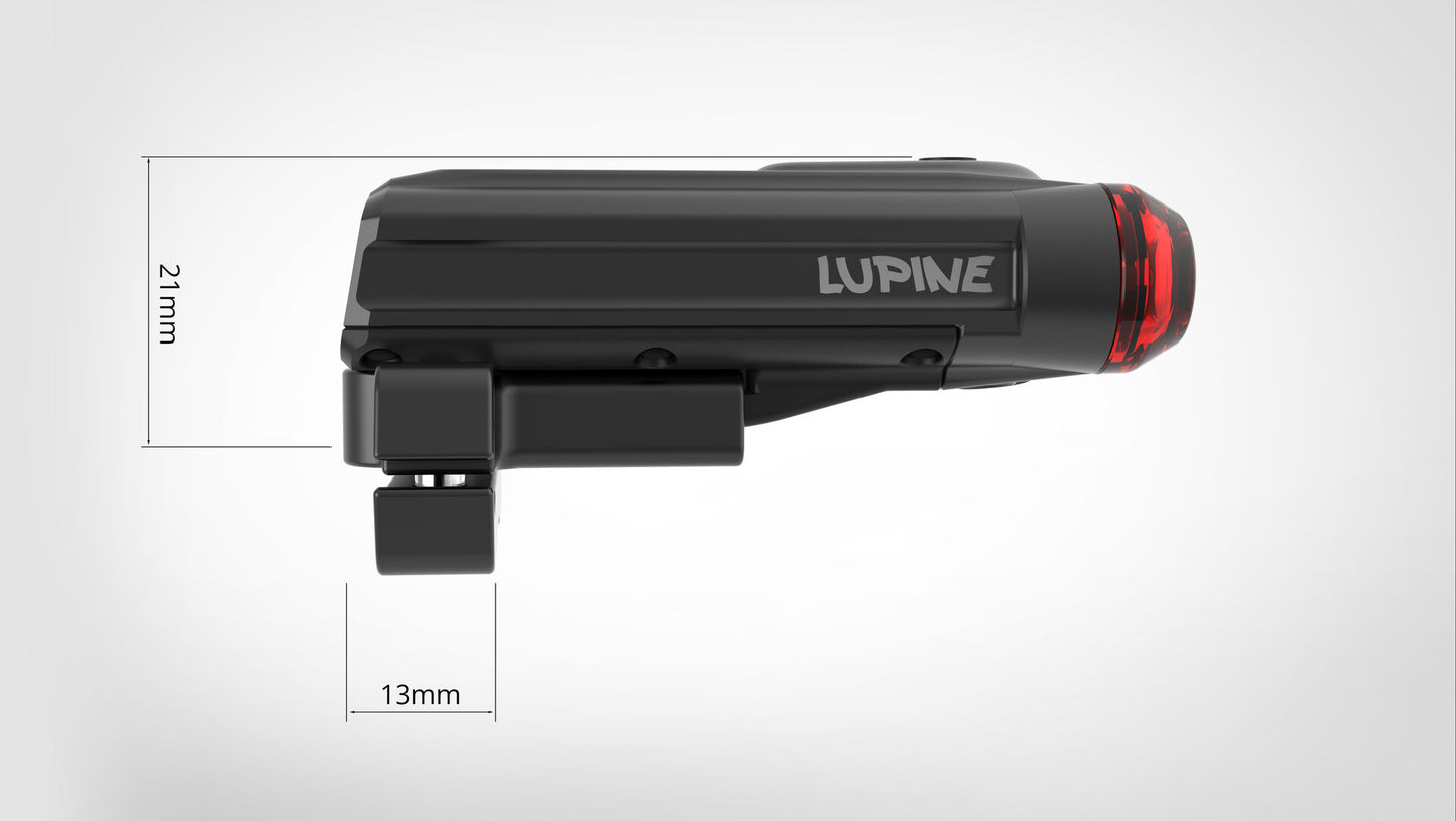 Lupine C14MAG polkupyörän takavalo magneettilatauksella ja jarruvalolla