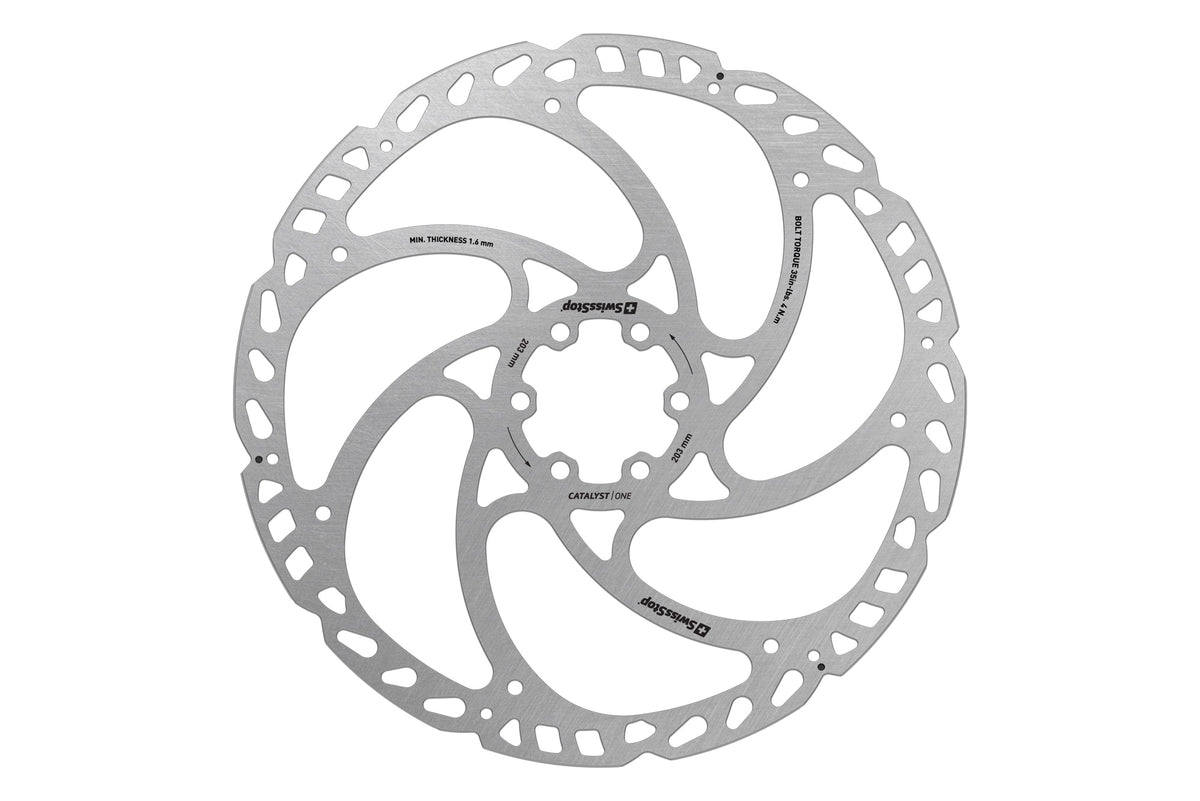 SwissStop Catalyst Pro 6-Bolt 140mm Disc Rotor in Silver SwissStop Catalyst Pro 6-Bolt 140mm Disc Rotor in Silver