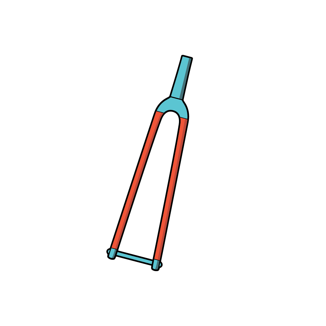 RideWrap Covered Protection - Gravel Fork Kit-  suojateippisarja haarukalle