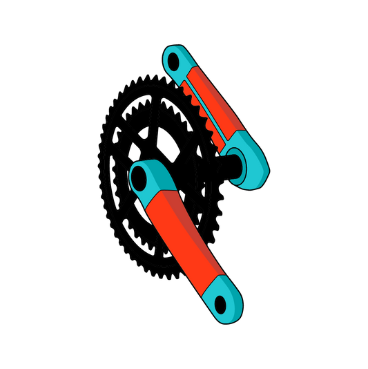 RideWrap Covered Protection - Road Crank Kit - suojateippisarja kampiin