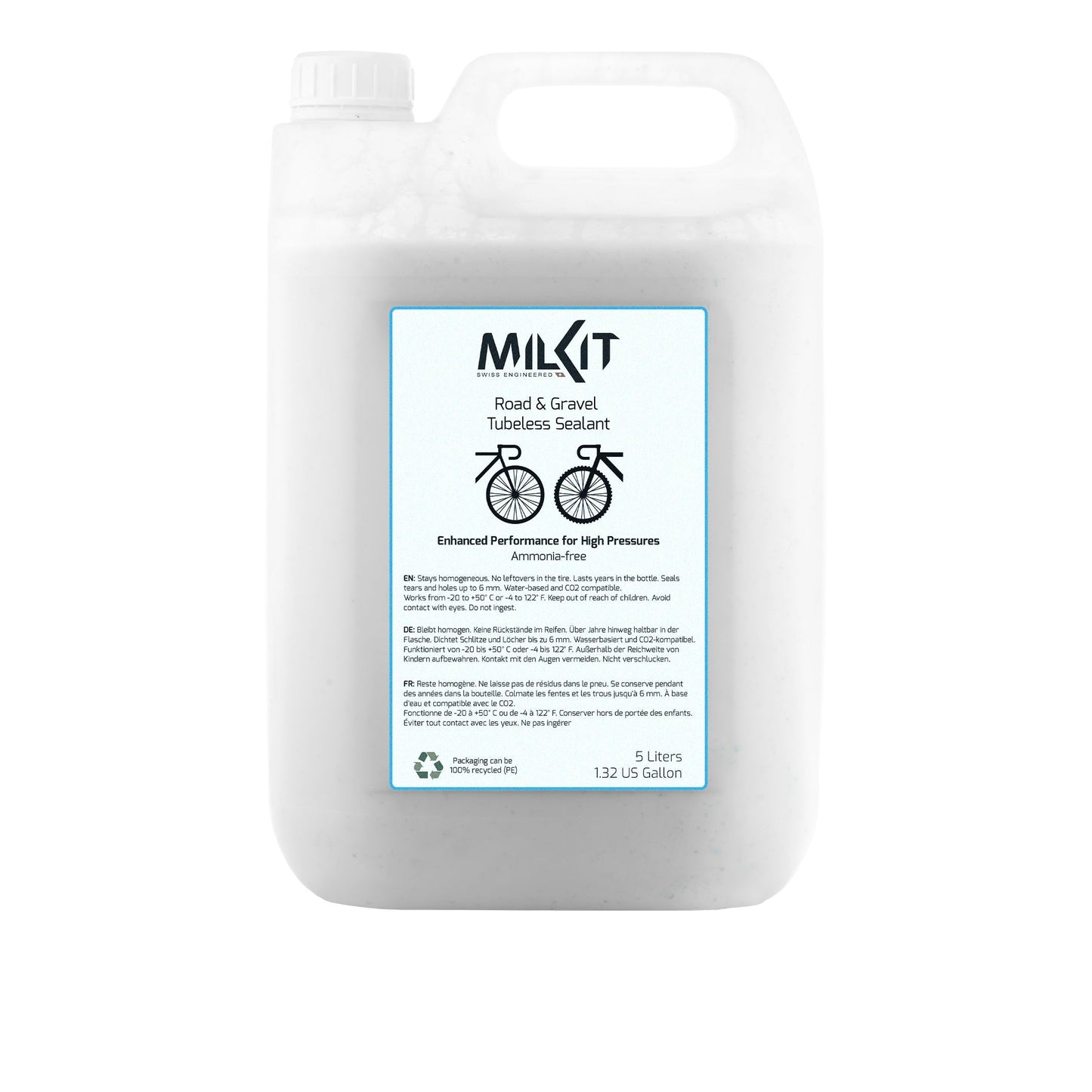 milKit Road & Gravel Tubeless Sealant - renkaantiivistysaine