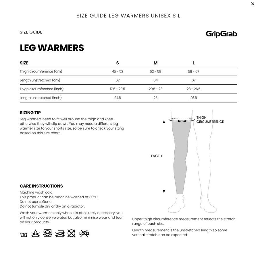 GripGrab AquaRepel 2 Water-Resistant Leg Warmers - vedenpitävät lahkeet