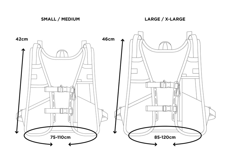 Restrap Rolltop Hydration Vest - juomareppu 2 L rakolla ja 14 L kuormatilalla