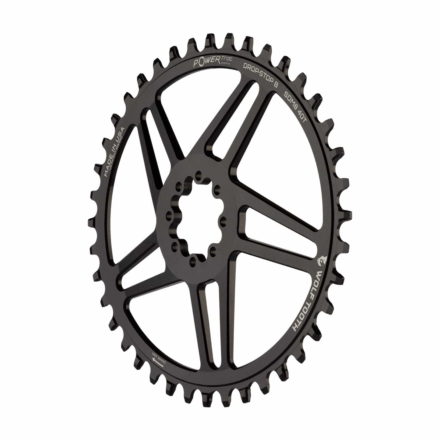 Wolf Tooth oval direct mount chainring for Sram 8-bolt gravel / road - ovaali eturatas