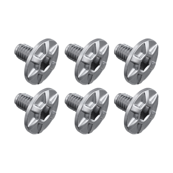 Shimano klossmonteringsskruvar (lätt modell M5 x 8 mm / 6 st) PD-R9100