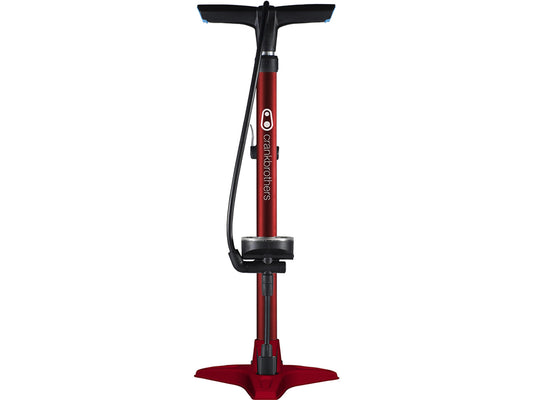 CRANKBROTHERS Floor pump Gem w/analog gauge 11 bar/160 psi - punainen lattiapumppu