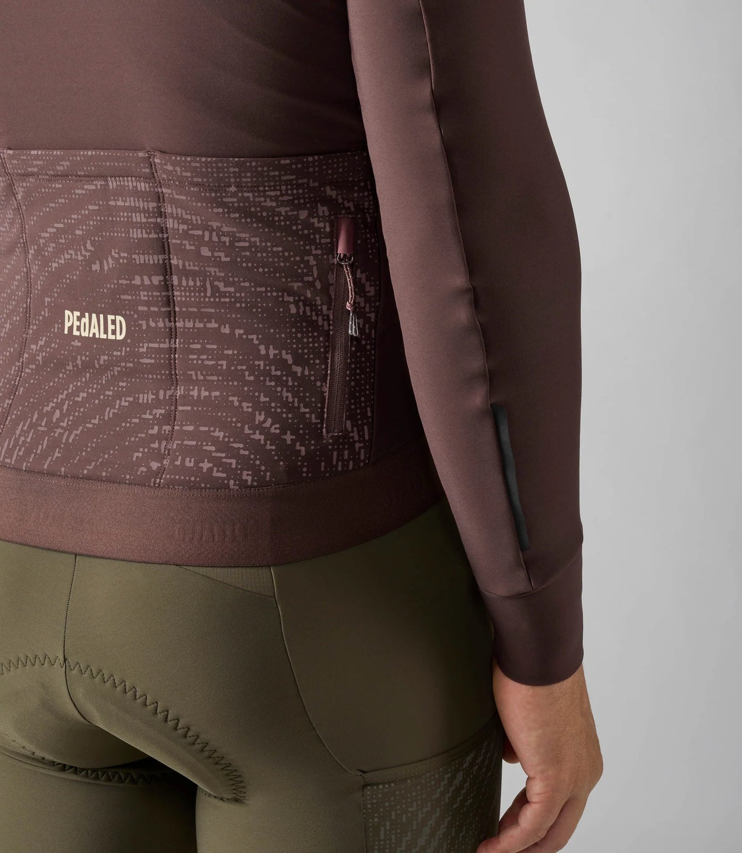 PEdALED ODYSSEY Long Sleeve Jersey Brown - pitkähihainen pyöräilypaita