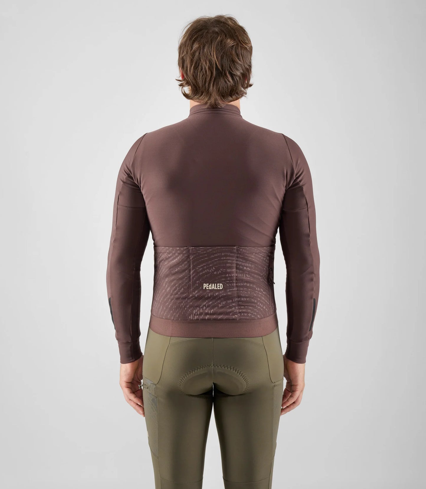PEdALED ODYSSEY Long Sleeve Jersey Brown - pitkähihainen pyöräilypaita