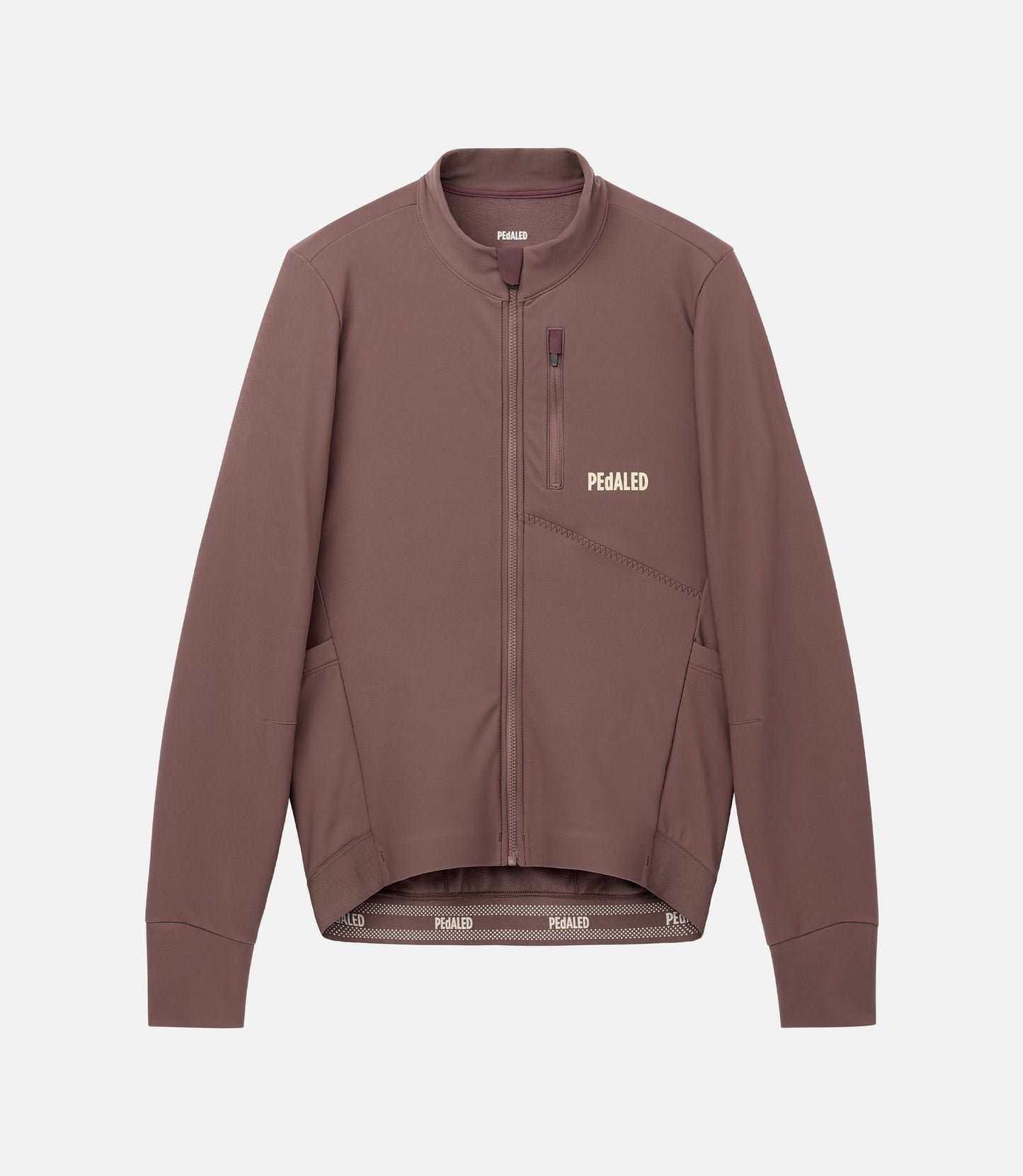 PEdALED ODYSSEY Long Sleeve Jersey Brown - pitkähihainen pyöräilypaita
