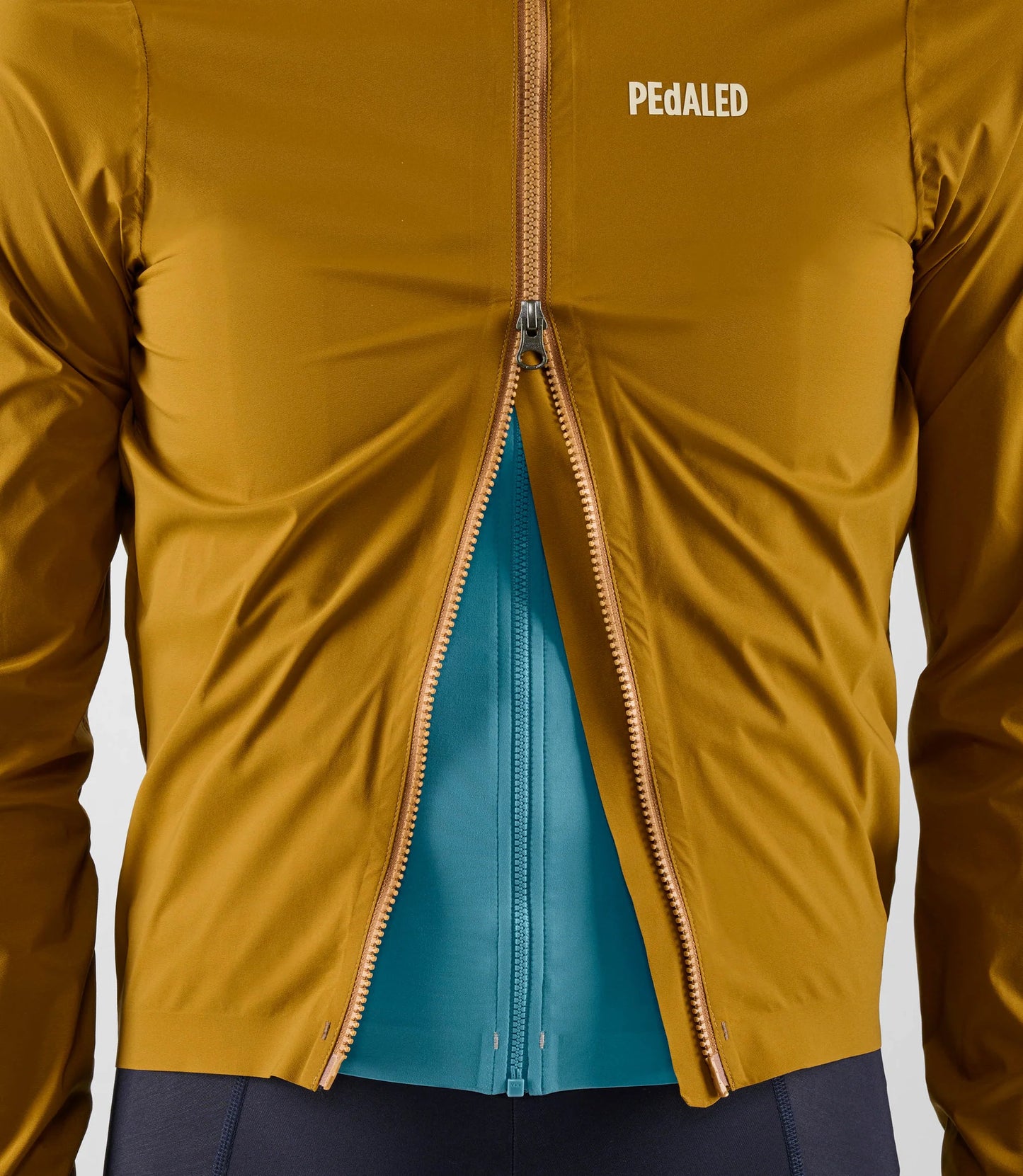 PEdALED Element Waterproof Jacket Mustard - vedenpitävä pyöräilytakki