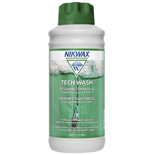 Nikwax Tech Wash 1000 ml - pesuaine vedenpitäville vaatteille